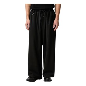 Yohji Yamamoto Pantalones de corte recto de lana - Trousers - Hombre - Negro - L