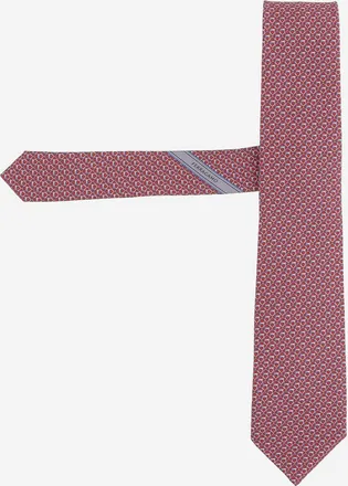 Ferragamo zijden stropdas met patroonontwerp