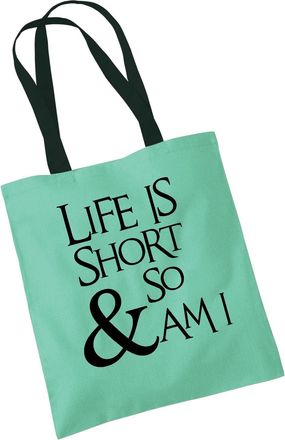 Bang Tidy Clothing Life Is Short Funny Mothers Day Birthday Beech Tote Bag - PMINT
