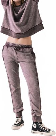 Chaser Bay Soft Brushed Joggers In Fig