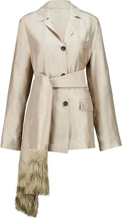 Ferragamo Dames, Blouses & Shirts, Beige, Maat: 2XS Zijde