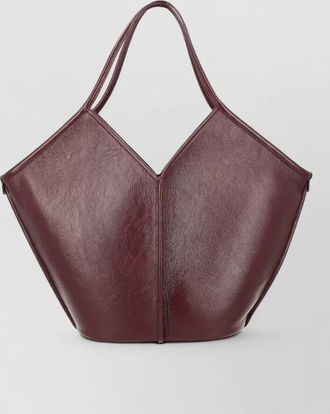 Hereu calella shoulder bag textured dual handles