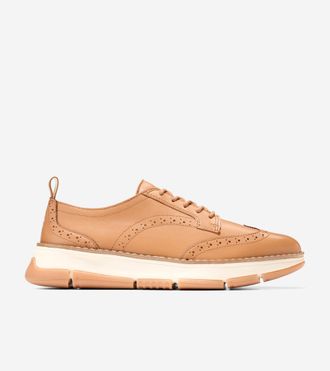 Cole Haan Womens ZER&Oslash;GRAND Rella Wingtip Oxford Shoes - Brown Size 10.5
