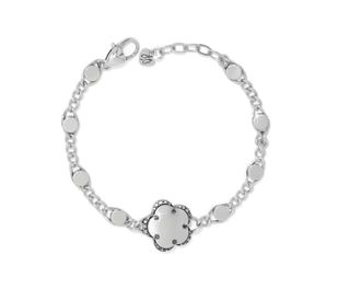 Brighton Gaia Flower Bracelet In Silver