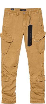 Cult of Individuality Rocker Slim Straight Cargo 606 Jeans In Brown Sugar
