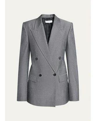 Stella McCartney Double-Breasted Twill Blazer