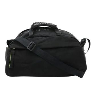 Chanel Vintage, unisex, Zwart, ONE Size, Nylon, Pre-owned Nylon Rubber Boston Bag 2Way