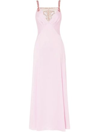 Temperley London V-neck maxi dress - Pink