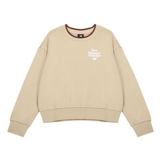 New Balance (WMNS) New Balance Athletics 70s Crewneck Sweatshirt Asia Sizing Beige White AWT23552-INC