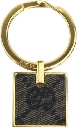 Gucci Vintage, unisex, Geel, ONE Size, Pre-owned Handbag charm
