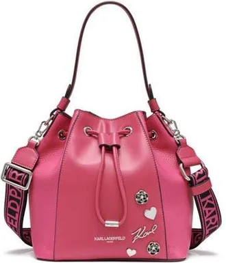 Karl Lagerfeld Adele Bucket in Fuschia at Nordstrom