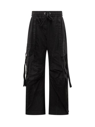 Dolce & Gabbana Dolce & Gabbana Cargo Trousers In Black Cotton