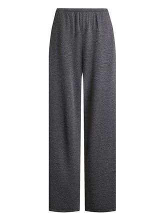 12 Storeez m&eacute;lange knitted trousers - women - Merino/Cashmere - M - Grey