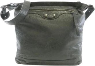 Balenciaga Pre-owned The Day Lamb Shoulder Bag - Dames - Vintage Schoudertas - Groen - ONE Size - Leer - Vintage