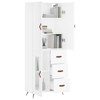Berkfield Home Highboard White 69.5x34x180 cm Engineered Wood