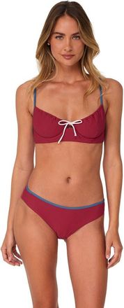 Swim Systems Maggie Underwire Bikini Swimsuit Top in Newport Rib at Nordstrom, Size Xx-Large