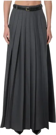 Self Portrait Rokken, Dames, Grijs, XS, Maxi Rok
