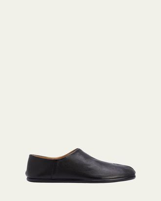 Maison Margiela Mens Tabi Babouchev Tabi-Toe Leather Slip-On Shoes