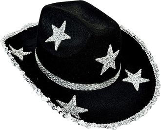 Generic Generisch Bling Cowboy Hats - Rhinestone Star Western Cowgirl Hat for Women, Fashion Accessory for Dance and Music Festivals