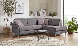 Sit&more Ecksofa »Clio L-Form« wahlweise mit Bettfunktion und Bettkasten, inklusive Federkern