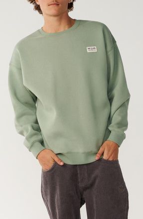 Rip Curl Pacific Rinse Graphic Cotton Blend Sweatshirt in Sage at Nordstrom, Size Xx-Large
