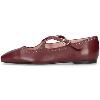Pretty Ballerinas Criss Cross Mary Jane in Burgundy at Nordstrom, Size 39.5