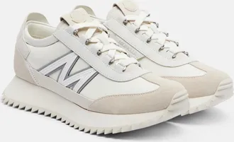 Moncler Pacey2 suede-trimmed sneakers