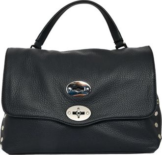 Zanellato Postina Daily M - Dames - Handtassen - Blauw - ONE Size - Leer - Tassen