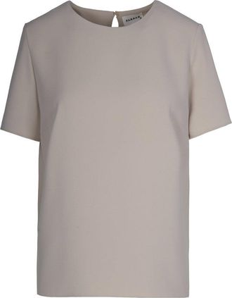 P.A.R.O.S.H. Soft-Fit Short-Sleeved Blouse With Back Slit Detail