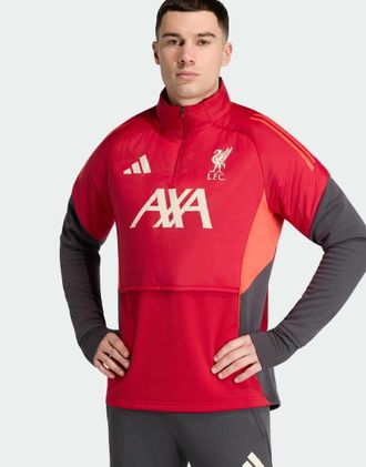 adidas Liverpool fc tiro 25 competition - Top invernale rosso fragola