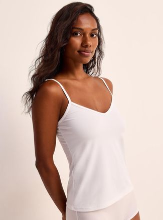 Miiyu Womens Smoothing stretch V-neck Cami Top