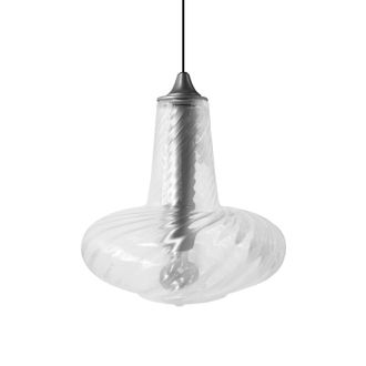 Tosel Suspensi&oacute;n vidrio cromo D30 cm