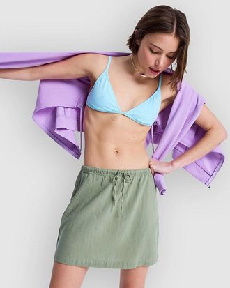 Roxy Over The Waves Mini Falda verde