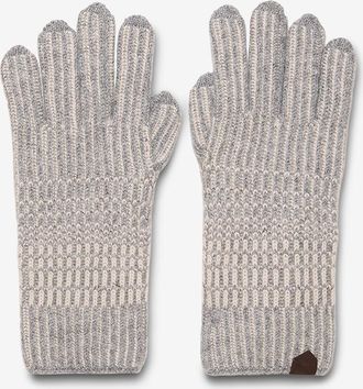 Maurizio Baldassari Rippstrick-Handschuhe aus Kaschmir und Schurwolle