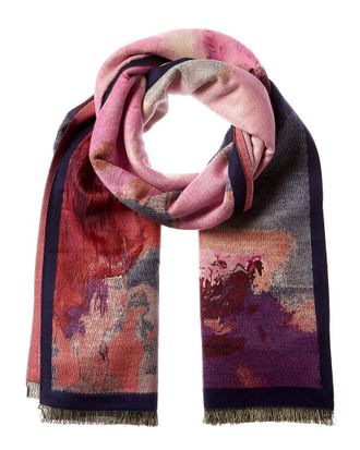 Saachi Saachi Abstract Splatter Reversible Scarf