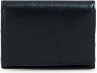 Marni logo-embossed leather wallet - men - Viscose/Ovine Leather (top grain)/Calf Leather - One Size - Black