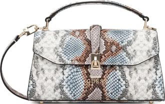 Guess Co Borsa tote Queensland con effetto serpente - Grigio
