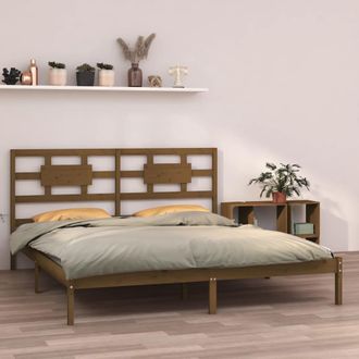 vidaXL Vidaxl - Estructura De Cama Madera Maciza De Pino Marr&oacute;n Miel 200x200 Cm