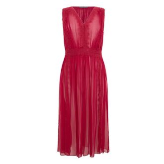 Alberta Ferretti Dames, Jurken, Rood, Maat: S Zijde