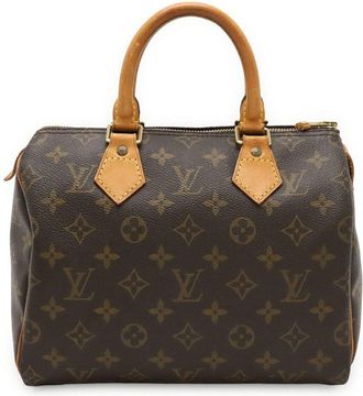Louis Vuitton Brown Monogram Canvas Speedy 25 (Authentic Pre-Loved)