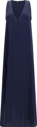 Cruna Womens Long Dress Lauren Midnight Blue Viscose