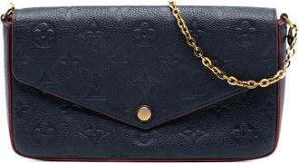 Louis Vuitton Pre-owned Cross Body Bags, female, Blue, Size: ONE SIZE Pre-owned Chain Handle Shoulder Bag