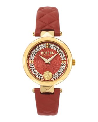 Versus Covent Garden Petite Leather Watch