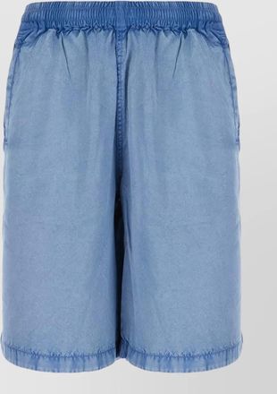 Diesel viscose bermuda shorts featuring back pockets