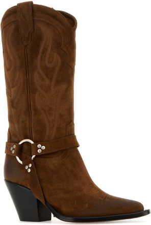 Sonora Womens Santa Fe Boots Brown Suede