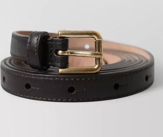 Dolce & Gabbana leather skinny belt
