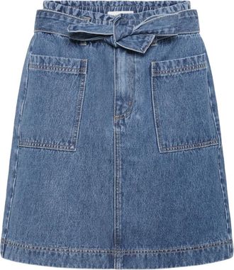 Kaffe Denim Rok - Dames - Spijkerrokken - Blauw - XS - Denim - Rokken