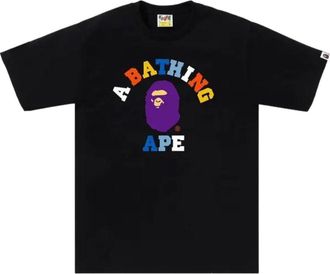 A Bathing Ape Colors College Tee Black 1K30-110-014-BLACK