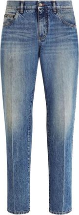 Dolce & Gabbana Jeans - Heren - Slim Fit Jeans - Blauw - L - Denim - Jeans
