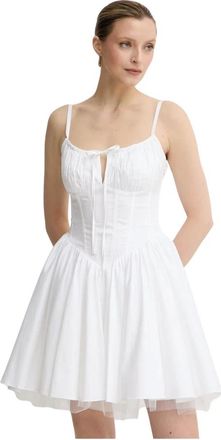 Guess Abito Corto Bustier - - Dresses - Donna - Bianco - M